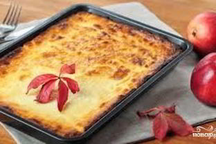 Творожная запеканка со сгущенкой