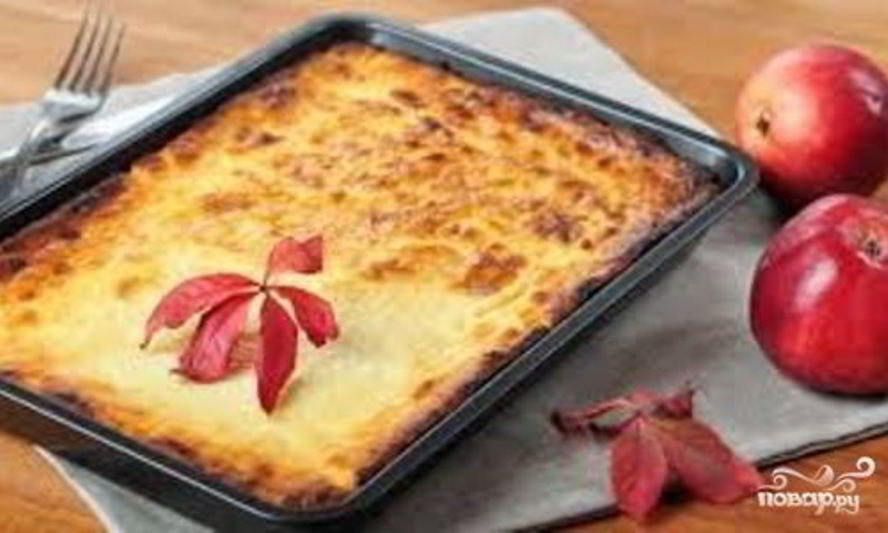 Рецепт творожная запеканка со сгущенкой