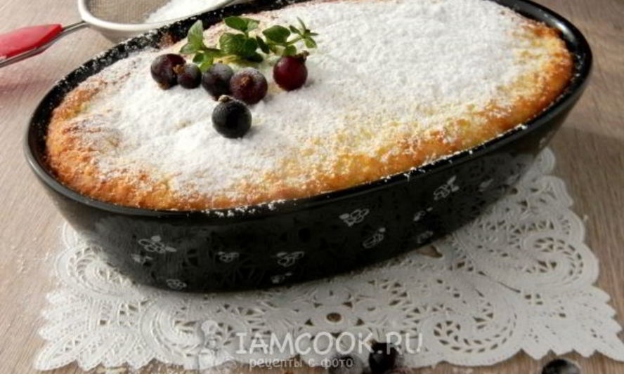 Рецепт творожно-кокосовая запеканка с ягодами