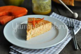 Творожно-тыквенная запеканка без муки и сахара