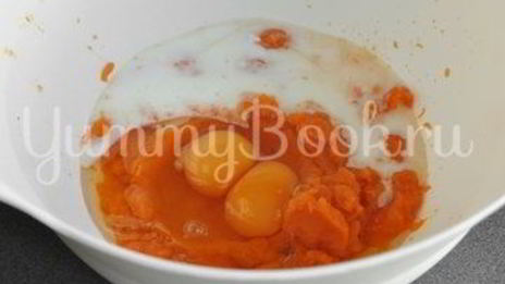 творожно-тыквенная запеканка без муки и сахара