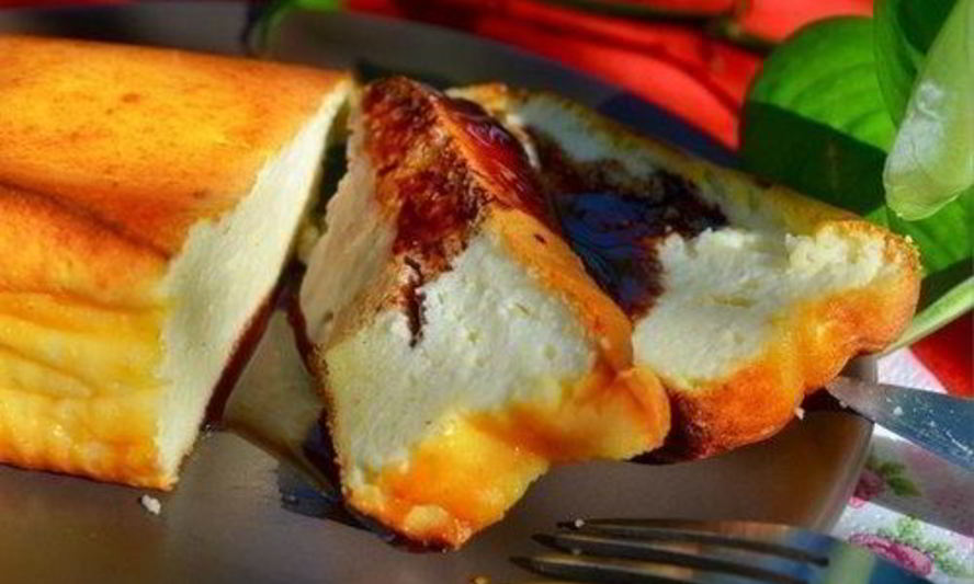 Рецепт ванильная запеканка из творога без муки