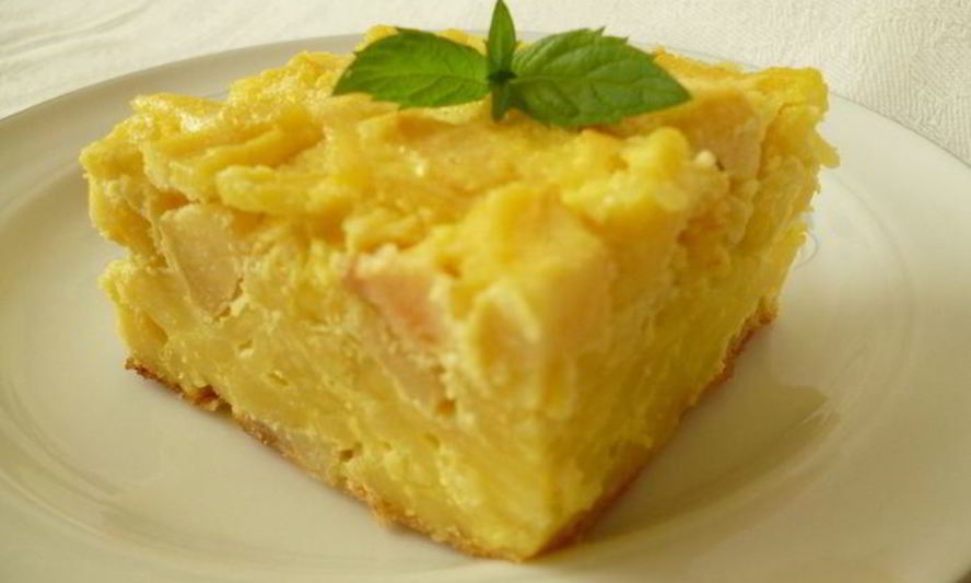 Рецепт яблочный лапшевник