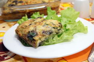 Яичная запеканка с грибами и овощами