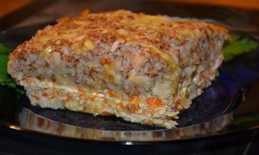 Рецепт запеканка из гречки с куриным фаршем