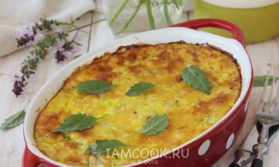 Рецепт запеканка из кабачков с рисом