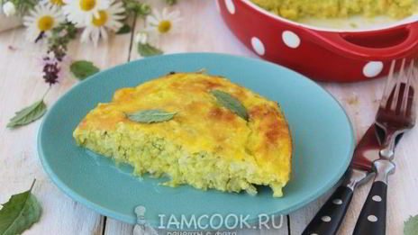 запеканка из кабачков с рисом