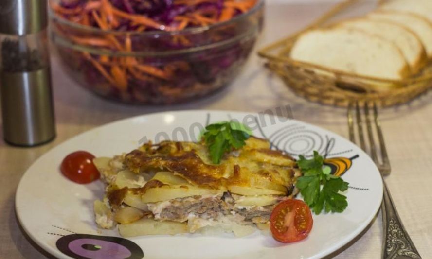 Рецепт запеканка из картофеля и мясного фарша в духовке