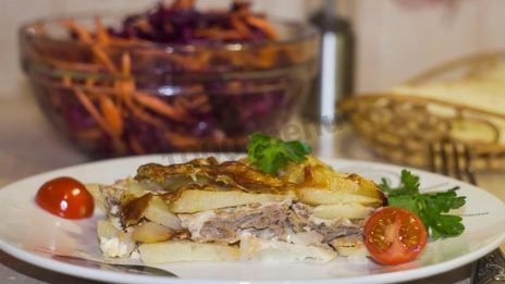 запеканка из картофеля и мясного фарша в духовке