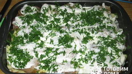 запеканка из картофеля с куриными рулетиками