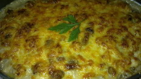 запеканка из куриной грудки и опят