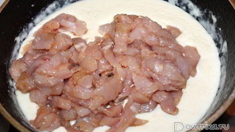 запеканка из курицы под слоеным тестом