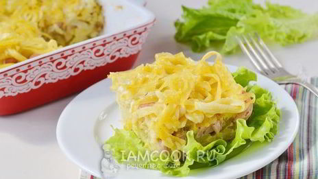 запеканка из лапши