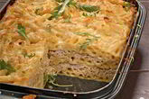 Запеканка из макарон с мясом