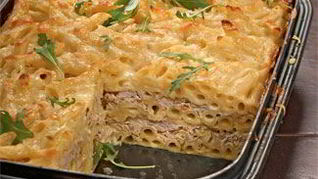 Запеканка из макарон с мясом