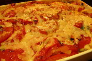 Запеканка из овощей-гриль и 2х видов сыра