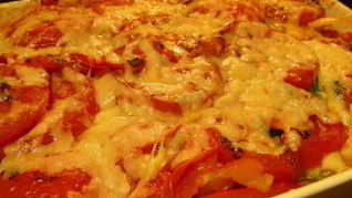 Запеканка из овощей-гриль и 2х видов сыра