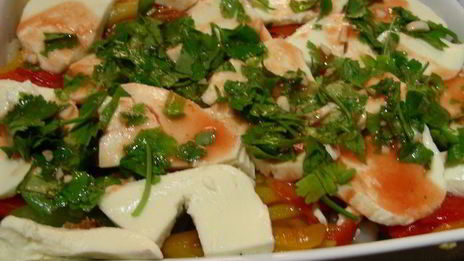 запеканка из овощей-гриль и 2х видов сыра