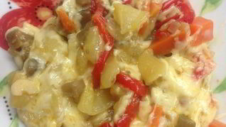 Запеканка из овощей в мультиварке