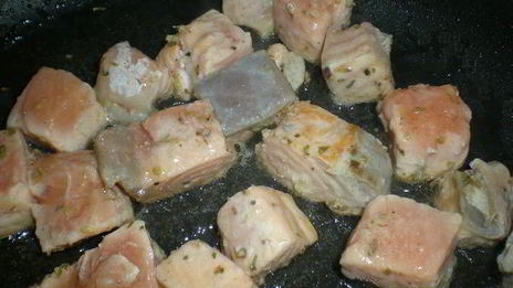 запеканка из риса и лосося