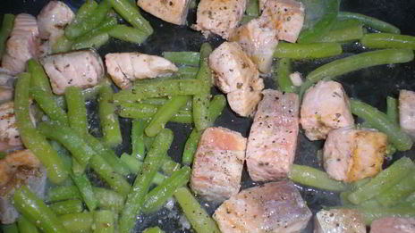 запеканка из риса и лосося