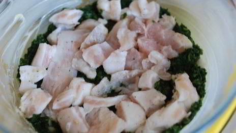 запеканка из рыбы и шпината