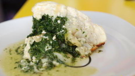 запеканка из рыбы и шпината