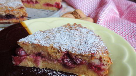 запеканка манная с вишней