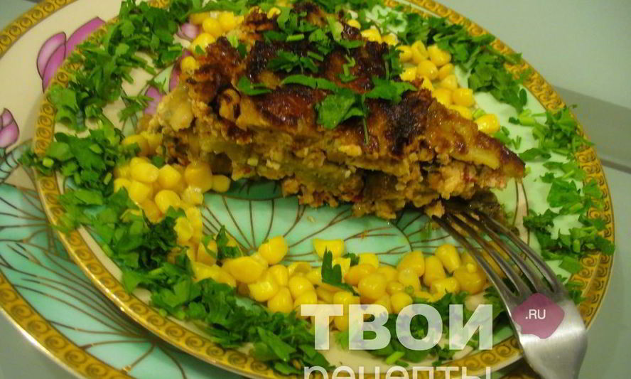 Рецепт запеканка мясная с баклажанами