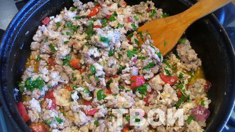 запеканка мясная с баклажанами