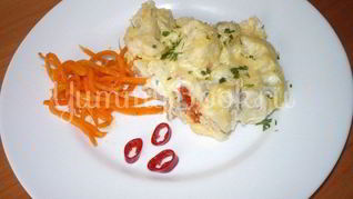 Запеканка с фаршем и цветной капустой из мультиварки