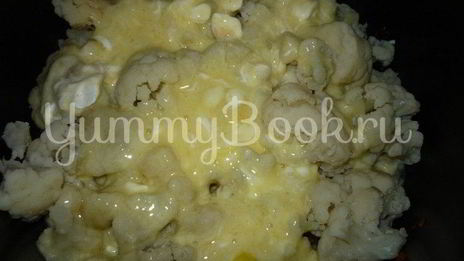 запеканка с фаршем и цветной капустой из мультиварки