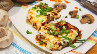 Запеканка с грибами и картофелем