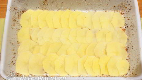 запеканка с грибами и картофелем