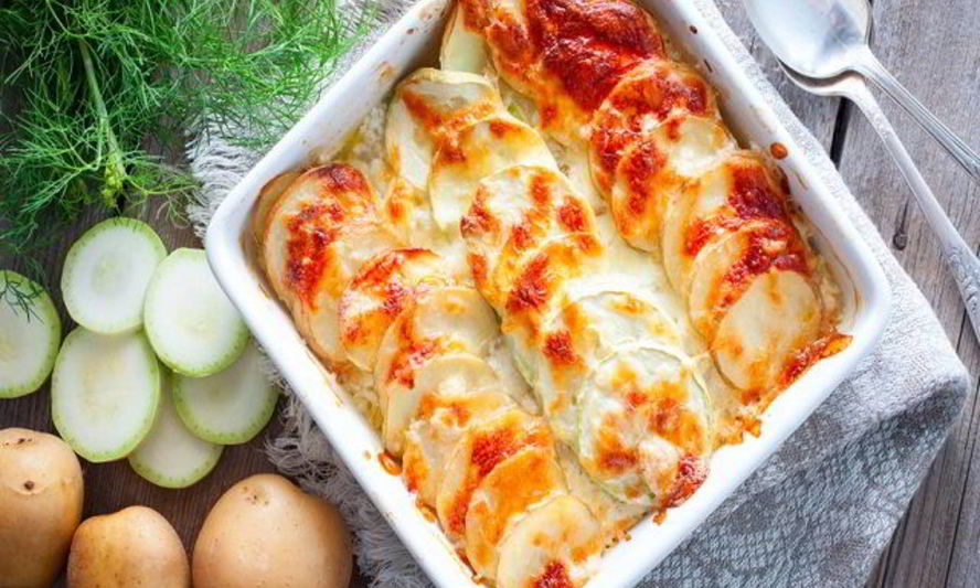Рецепт запеканка с кабачками и картофелем