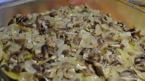 запеканка с картофелем и лесными грибами