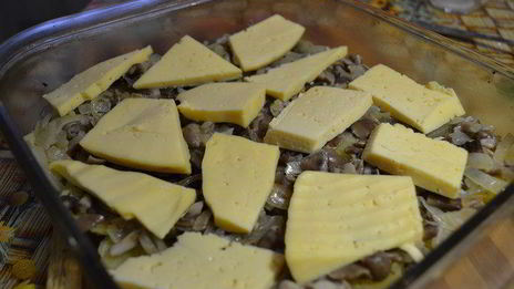 запеканка с картофелем и лесными грибами