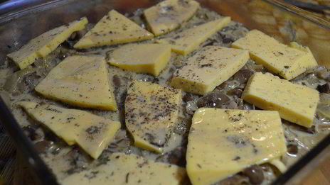 запеканка с картофелем и лесными грибами