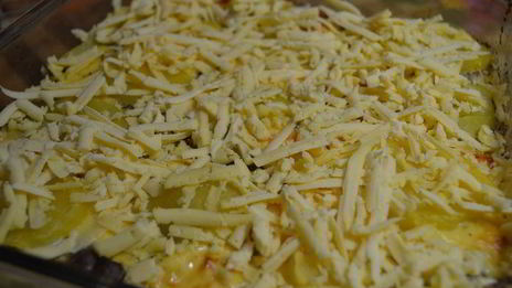 запеканка с картофелем и лесными грибами