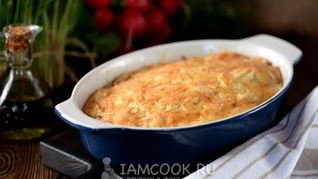 Запеканка с курицей и грибами