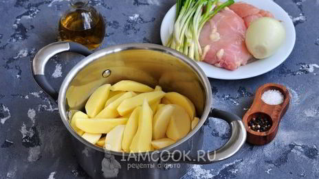 запеканка с курицей и грибами