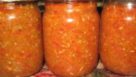 аджика из кабачков на зиму