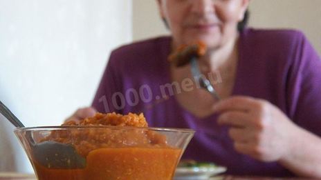 аджика из кабачков с томатной пастой на зиму