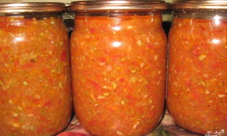 Рецепт аджика из кабачков с яблоками