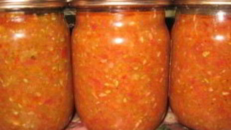 аджика из кабачков с яблоками