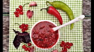 Аджика из красной смородины