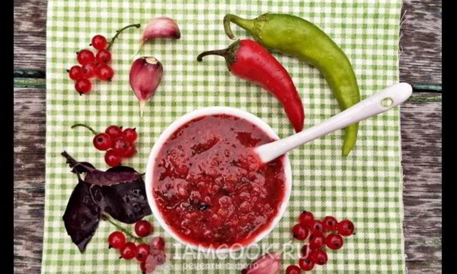 Рецепт аджика из красной смородины