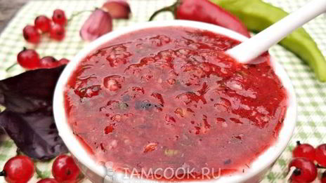 аджика из красной смородины