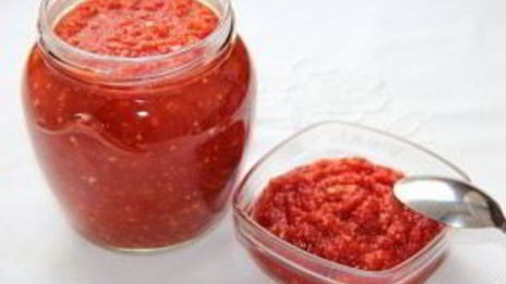 аджика из перца и чеснока