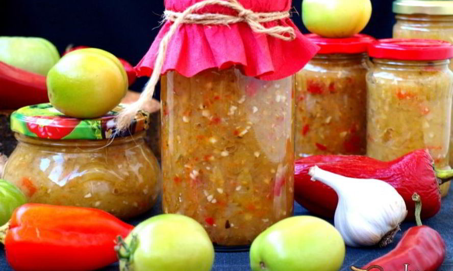 Рецепт аджика из зеленых помидоров